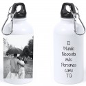 Botella personalizada con foto a todo color y texto