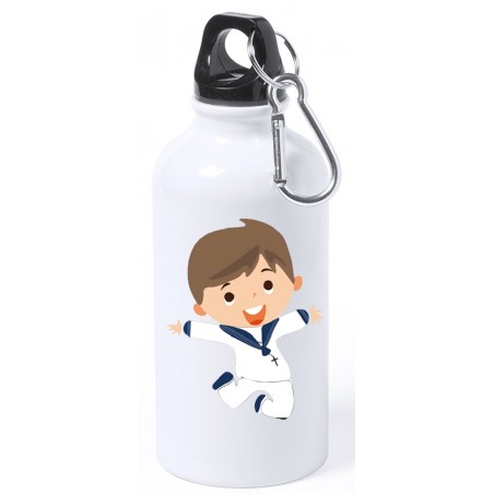 Botella niño comunión personalizada con texto y nombre