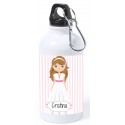 Botella personalizada niña comunión con nombre y dedicatoria