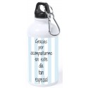 Botella niño comunión personalizada con nombre y texto