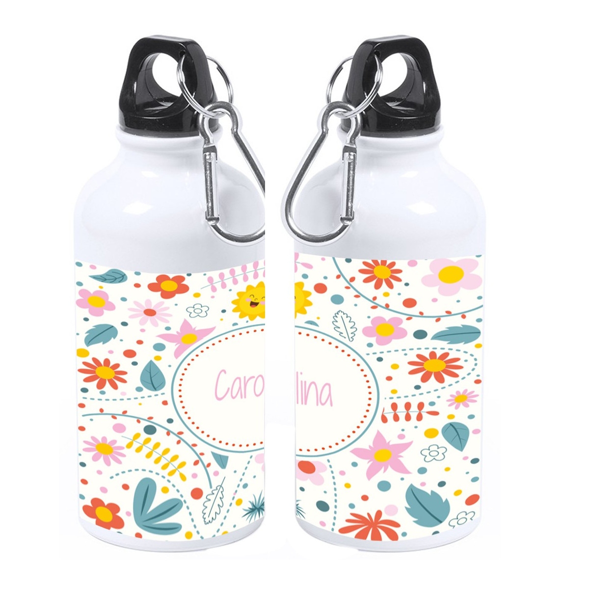 Bidón de flores personalizado con nombre