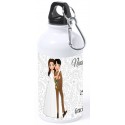 Botella Personalizada con Nombre de Invitado o Frase de Agradecimiento, Nombre de los Novios y Fecha de la Boda