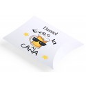 Pulsera Trenzada con Nombre de Invitado en Adhesivo sobre Caja de Regalo