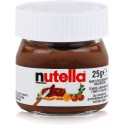 Nutella con Cuchara en Bolsa Transparente Personalizada con Adhesivo Niña Comunión