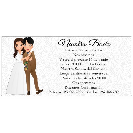 boda invitacion barata