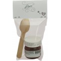 Nutella con Cuchara Presentada en Bolsa Transparente con Cartón Love Personalizado