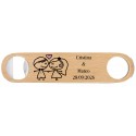 Abridor Personalizado para Boda con Nombre y Fecha