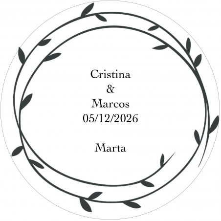 Vela aromatizada con nombre de invitada en bolsa de organza beige personalizada