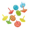 Set 10 Peonzas De Colores De Madera Natural - Set 10 Peonzas De Madera Natural  Giro