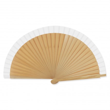 Abanico madera y tela