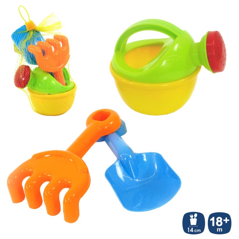 Regadera, Pala y Rastrillo para Playa y Piscina Regadera, Pala y Rastrillo para Playa y Piscina