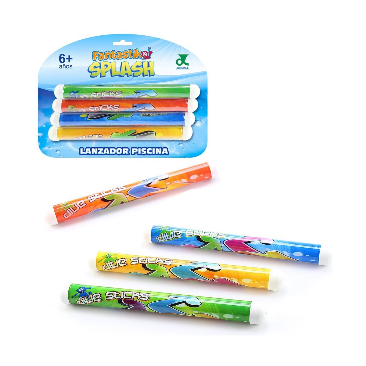 Set de 4 lanzadores bastones para piscinas