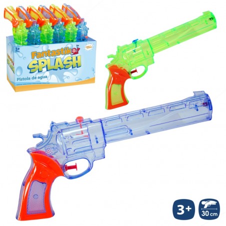 Pistola De Agua Tipo Revólver Transparente