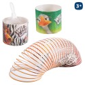 Muelle con diseños de animales de la selva
