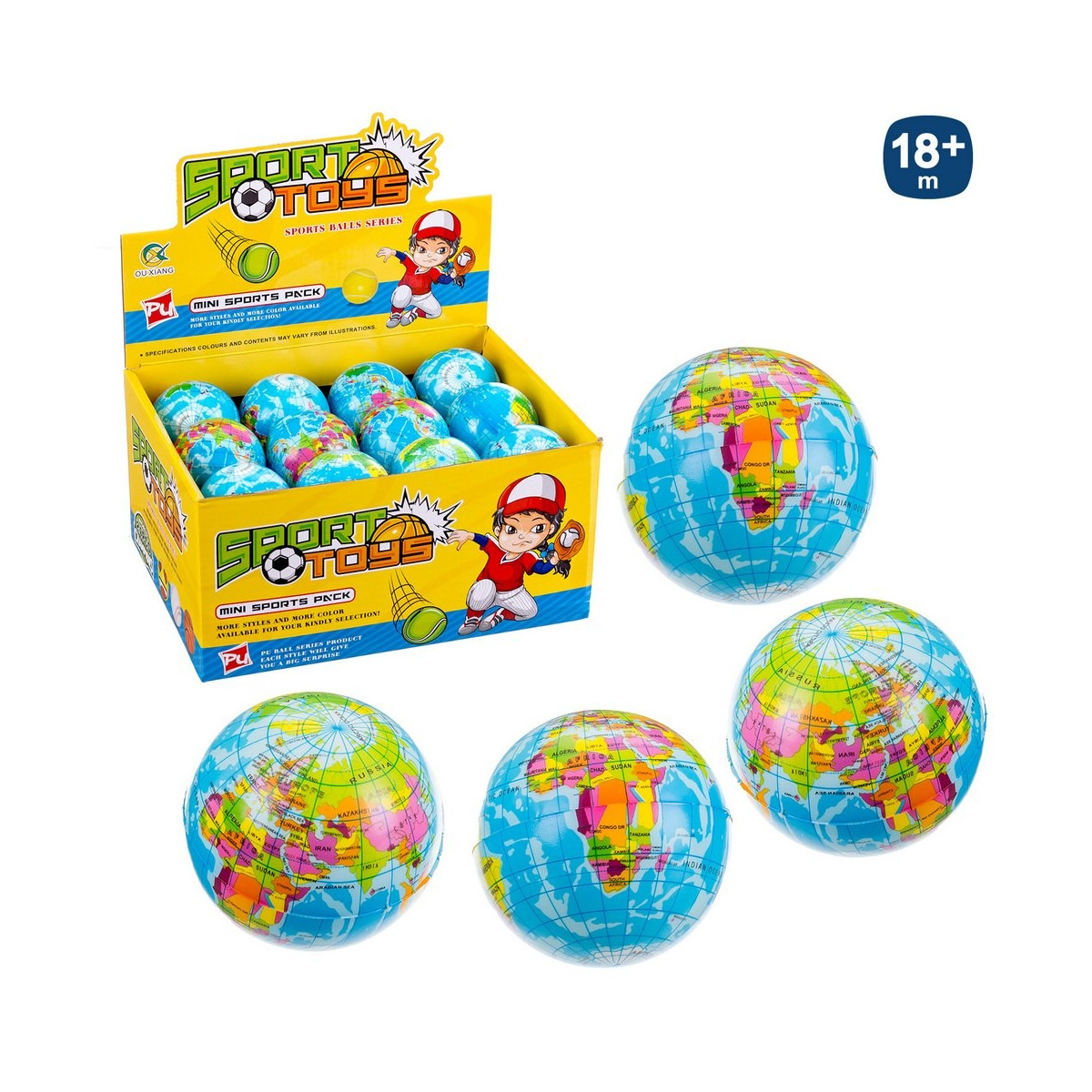 Detalles Niños Pelota Foam Bola del Mundo