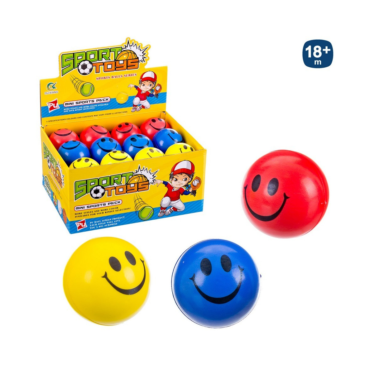 Pelota foam emoticono
