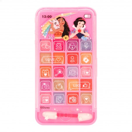 Brillos labiales princesas disney en caja con forma de teléfono móvil
