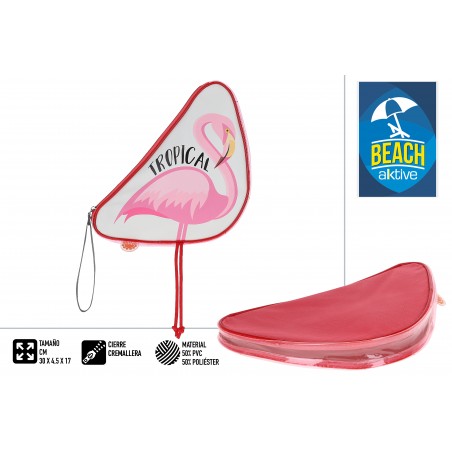 Bolsito playa y piscina flamenco tropical