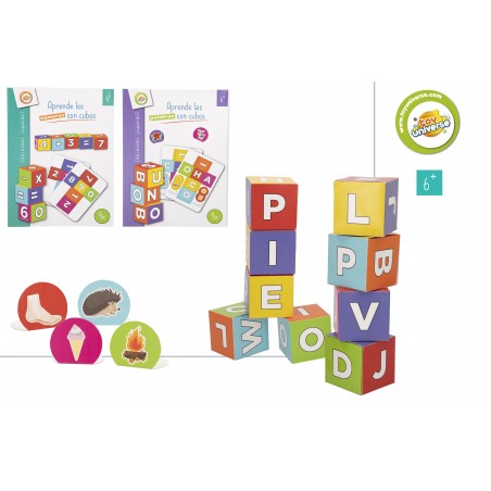 Juego de Cubos para Aprender Números y Letras