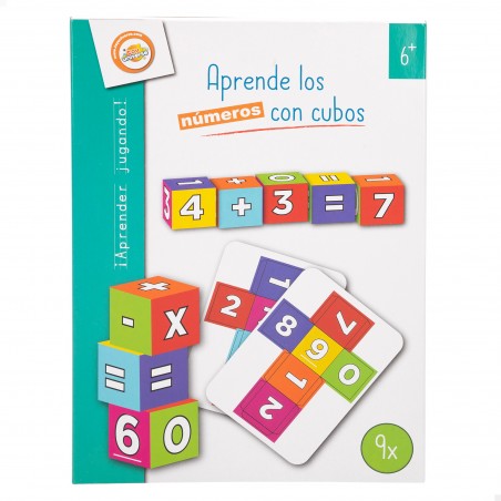 Juego de cubos para aprender números y letras