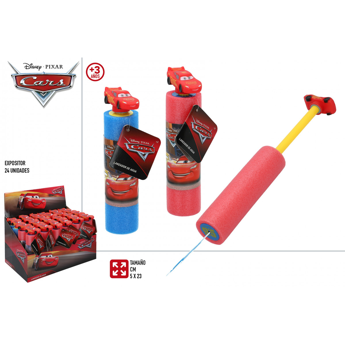 Pistola de agua cars