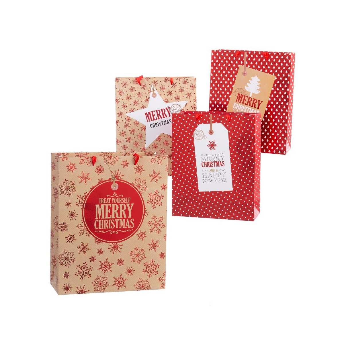 Bolsa de papel para navidad surtidas