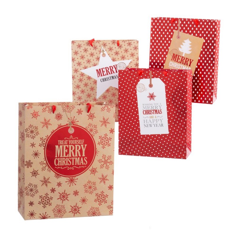 Bolsa de papel para navidad surtidas