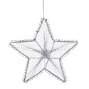 Adornos para la navidad en forma de estrella metálica