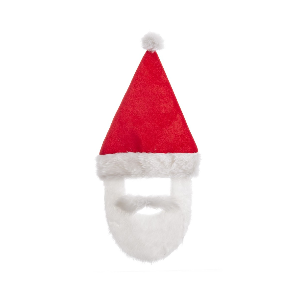 Gorro de navidad rojo y con barba