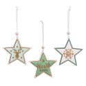 Adornos Colgantes para Navidad con Forma de Estrellas