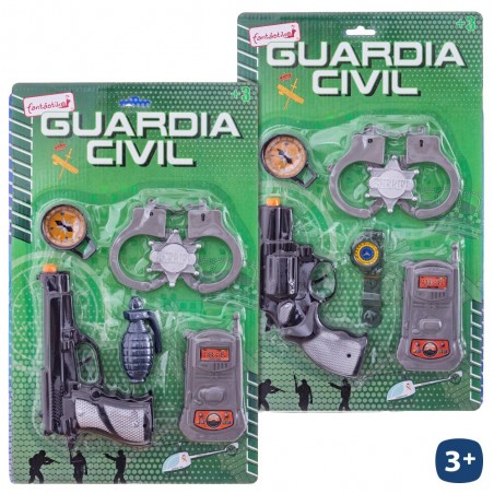Set de juguete con accesorios de la guardia civil