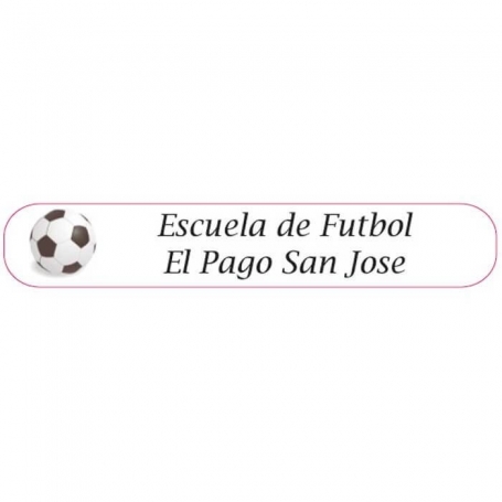 Pegatinas personalizadas diseño fútbol