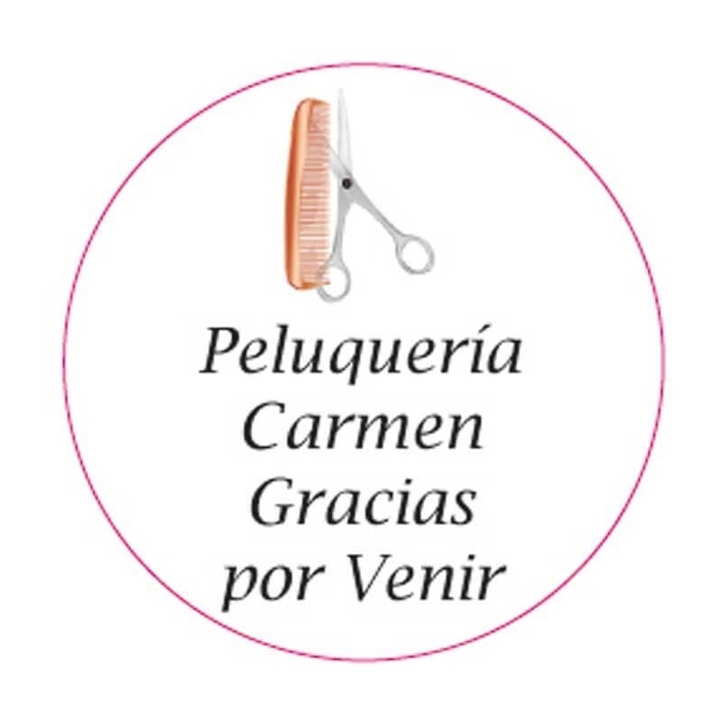 Adhesivos peluquería tamaño mini