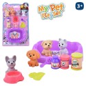 Perros mini de juguetes con accesorios