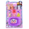 Perros mini de juguetes con accesorios