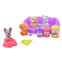 Perros mini de juguetes con accesorios