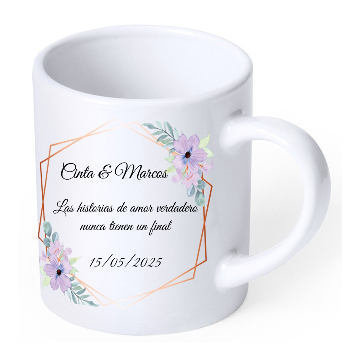 Taza personalizada con dedicatoria