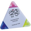 Marcador Tricolor para Boda Personalizado con Nombres y Frase