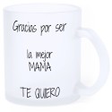 Taza glaseada sublimada con fotografía y dedicatoria personalizada