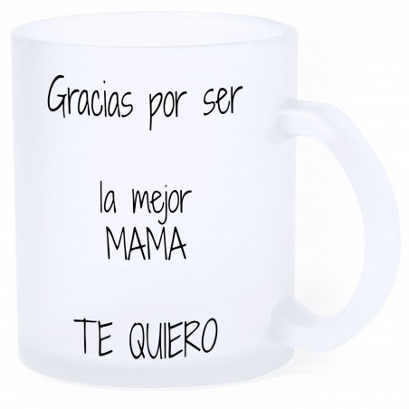 Taza glaseada sublimada con fotografía y dedicatoria personalizada