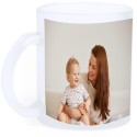 Taza glaseada sublimada con fotografía y dedicatoria personalizada