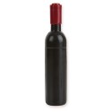 Botella de vino personalizada con sacacorchos personalizado presentado en bolsa kraft con frase