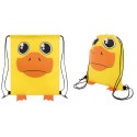 Mochila de saco infantil con carita de pato