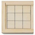 Tres en Raya con Fichas y Caja de Madera - Juego De Mesa  3 En Raya