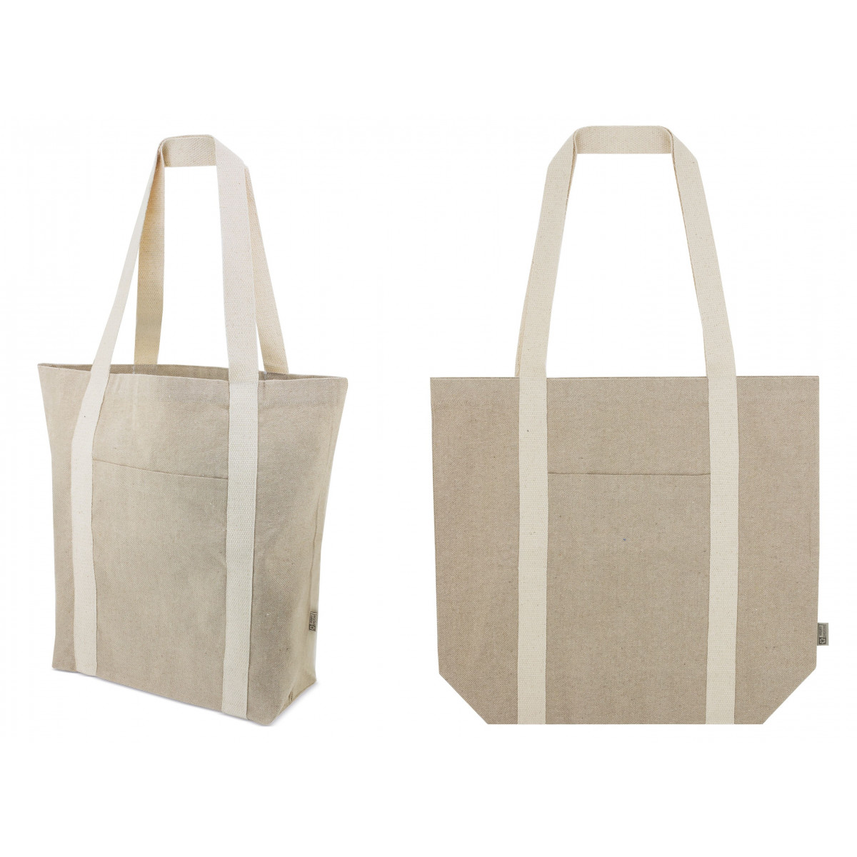 Bolsa con asas de algodón reciclado
