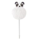 Boligrafo con elegante pompón en forma de oso panda