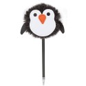 Bolígrafo con pompom en forma de pingüino, bolígrafo gracioso para regalar
