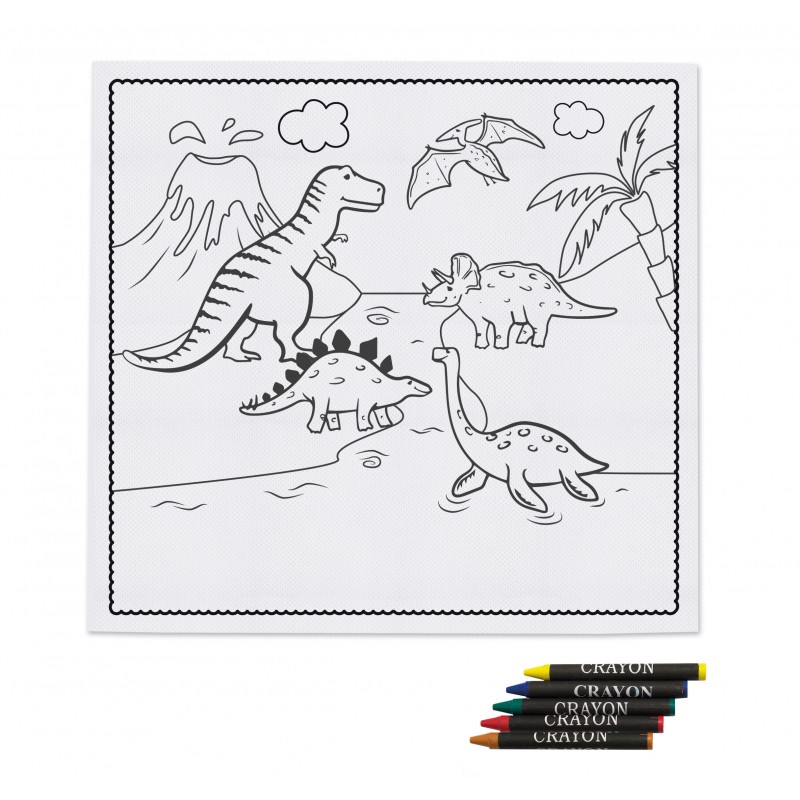Salvamantel infantil para pintar con ceras