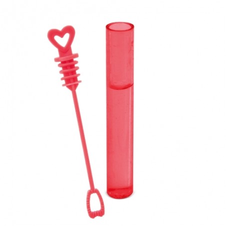 Pack de 48 mini pomperos de jabón con sujeción en forma de corazón