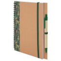 Cuaderno y bolígrafo de cartón reciclado a5